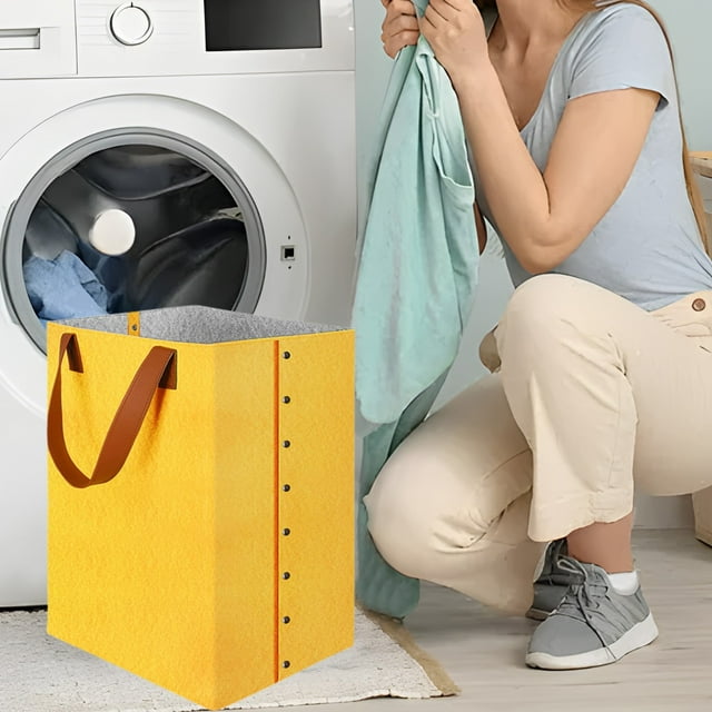 Cesto De Lavandera Plegable, Amplio Espacio De Almacenamiento, Fabricado En Tela Impermeable, Gran Capacidad, Ideal Para Habitaciones Infantiles O De Invitados, Verstil Para El Hogar, Ukhbmc