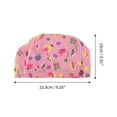 thumbnail image 4 of Unique Bargains 1 Pc Elasticity Plum Blossoms Pattern Swim Cap 5.91"x9.25" Pink, 4 of 6
