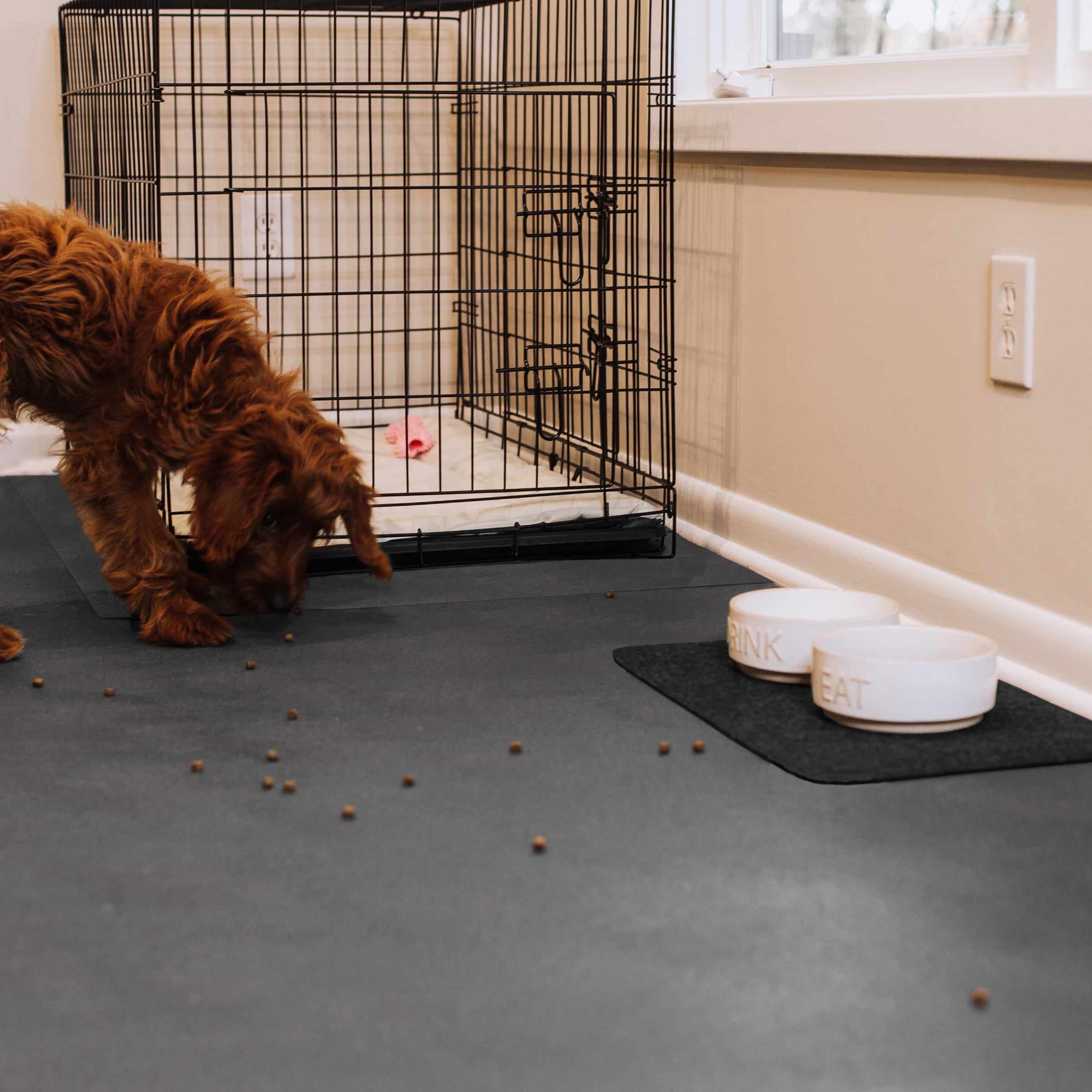G-Floor New Pet Parent 3-Piece Floor Mat Kit, Slate Grey, Small