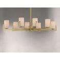 thumbnail image 6 of Maxim Dart 8-Light Transitional Chandelier in Satin Brass, 6 of 8