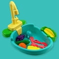 thumbnail image 4 of Vogacara Tiempo de juego divertido con fregadero de cocina, juguetes para niños, juego de rol de simulación, juguete para lavavajillas Juguetes Educativos rosa, 4 of 6