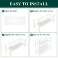 thumbnail image 6 of decorUhome 4 Tier Bamboo Shoe Rack , Shoe Shelf for Closet, Shoe Storage Organizer for Entryway, White, 26.7" x 11" x 26", 6 of 9