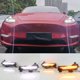 thumbnail image 2 of Luces de circulación diurna LED de 12 V, luz diurna, luz antiniebla, señal de giro, DRL para automóvil Tesla Model 3 Model Y 2017 2018 2019 2020 2021 2022, 2 of 5
