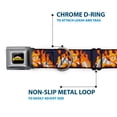 thumbnail image 5 of Crunchyroll Pet Collar, Dog Collar Metal Seatbelt Buckle, My Hero Academia Flame Hero Endeavor Pose Blue, 20 to 31 Inches 1.5 Inch Wide, 5 of 8
