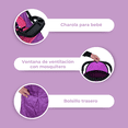 thumbnail image 2 of Carriola Para Bebé Aeiou Francia Reclinable Con 3 Llantas Morado, 2 of 7