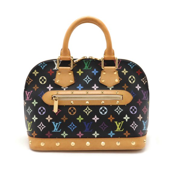 Pre-Owned LOUIS VUITTON Louis Vuitton Monogram Multicolor Alma Handbag Studs Noir... (Good)