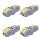 thumbnail image 1 of Terminal wiring block wire connector 20Pcs Quick Terminal Block 1 in 2 out Wire Connector TShape PushType Wiring Splitter SPLF12AYellow, 1 of 8