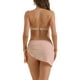 thumbnail image 3 of INSPIRAR CHIC Conjuntos de Bikini de Mujer con Anillo en O de Canalé de 3 Piezas, Parte Inferior de Tanga Triangular con Hebilla en la Espalda, Trajes de Baño en Rosa Medio, 3 of 5