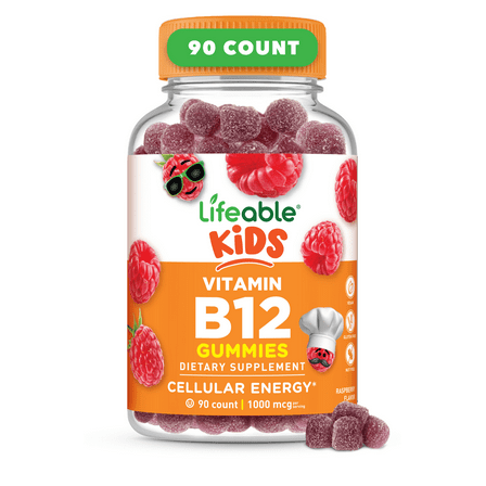 Lifeable Vitamin B12 for Kids – 1000mcg – 90 Gummies