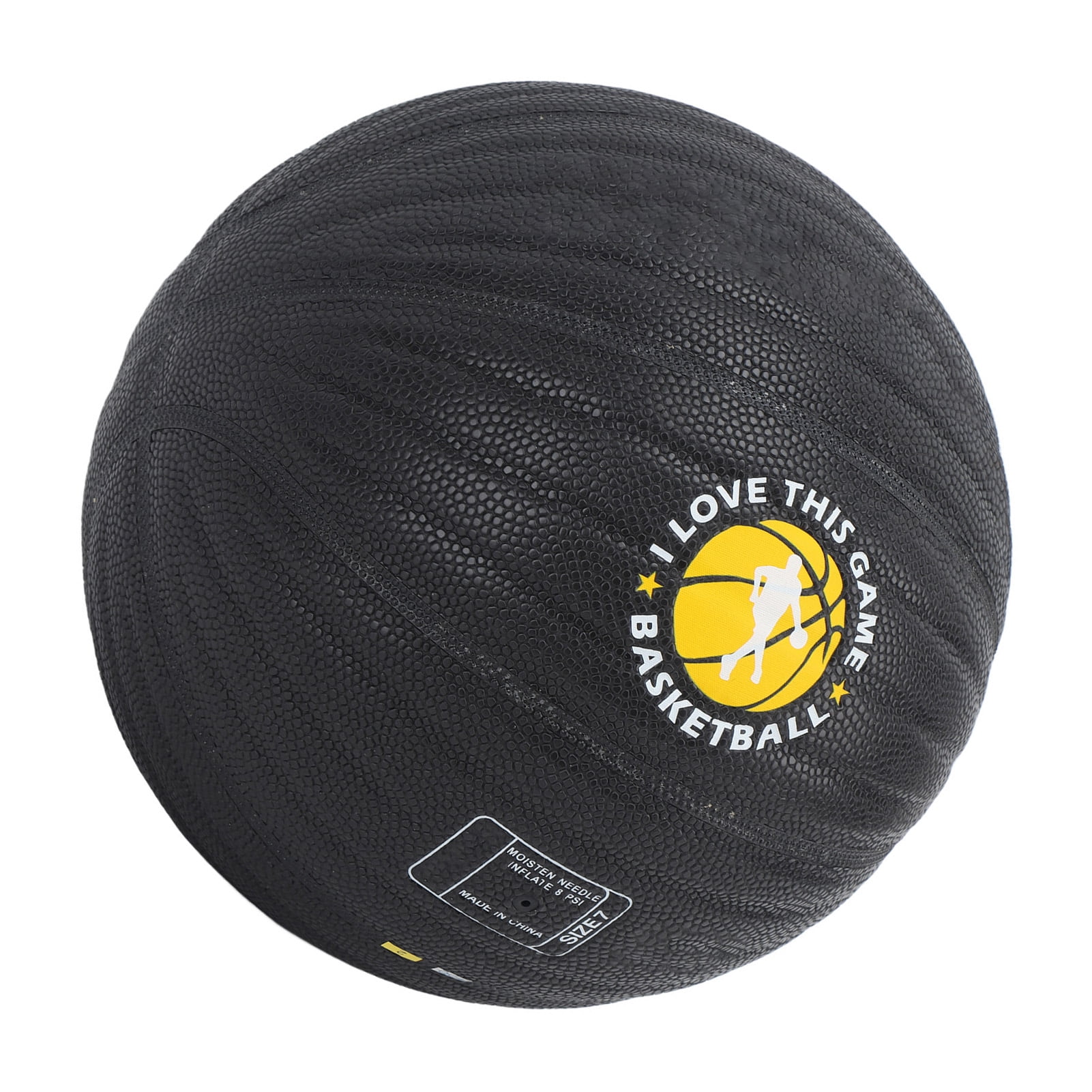 YAHHU Weighted Training Basketball Size 7 (29.5 inches / 75 cm) PU Leather Heavy Trainer Basketball for Men Women Pro Practice White Word 2.2 lbs / 1.0 kg