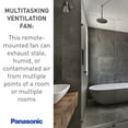 thumbnail image 4 of Panasonic FV-10NLF1E WhisperLine Remote Mount In-Line Spot Ventilation Fan, Air Flow, 4 of 4