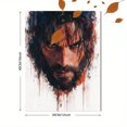 thumbnail image 3 of Qisvanset 12x16 Inch Cast Anxiety Bible Verse Canvas Wall Art, Watercolor Sketch Modern Religious Home Decor, 3 of 8