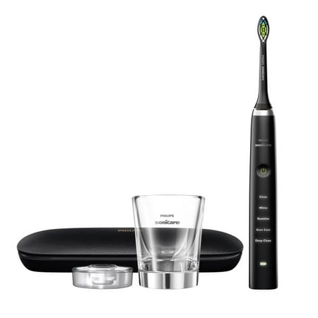 Philips sonicare diamondclean electric toothbrush, black, hx9351/57
