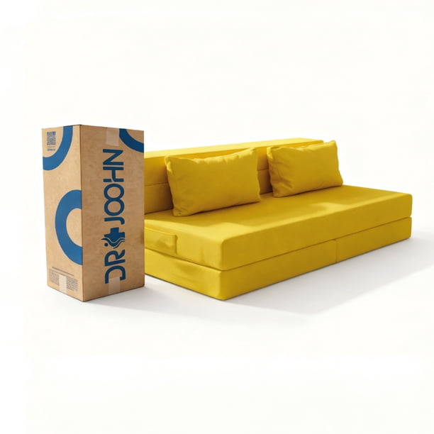 Sofá Cama Plegable Nube DR JOOHN Matrimonial Amarillo