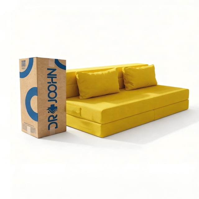 Sofá Cama Plegable Nube DR JOOHN Matrimonial Amarillo