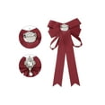 thumbnail image 3 of INSPIRE CHIC Women's Pre-Tied Neck Tie Ribbon Elegant Bowknot Bow Tie Bow Tie Brooches, 3 of 5