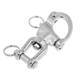 thumbnail image 2 of 2x Eslabón giratorio de ojo profesional 304 Acero inoxidable Grillete Gancho Clip Hebilla Barco marino Vela Accesorios de hardware de aparejo - Baoblaze Giratorio a presión, 2 of 7