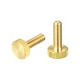 thumbnail image 1 of Moleteados Pulgar Tornillos, M6x20mm Planos Latón Pernos Agarre Perillas Sujetadores para PC, Electrónico, Mecánico 2uds, 1 of 5