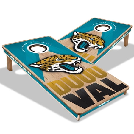 YouTheFan NFL Jacksonville Jaguars 2x4 Slogan Series Cornhole NO BAGS