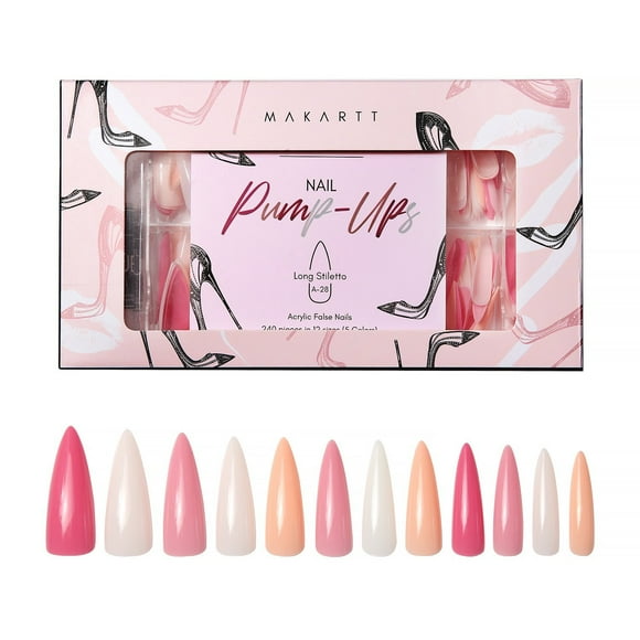Makartt Nail Pump-Ups in Bachelorette (240 Pieces)