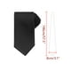 thumbnail image 2 of CORBATA CHIC para Hombres, Color Sólido, Corbatas Texturizadas Clásicas para Bodas Formales, Talla Única, Negra, 2 of 4