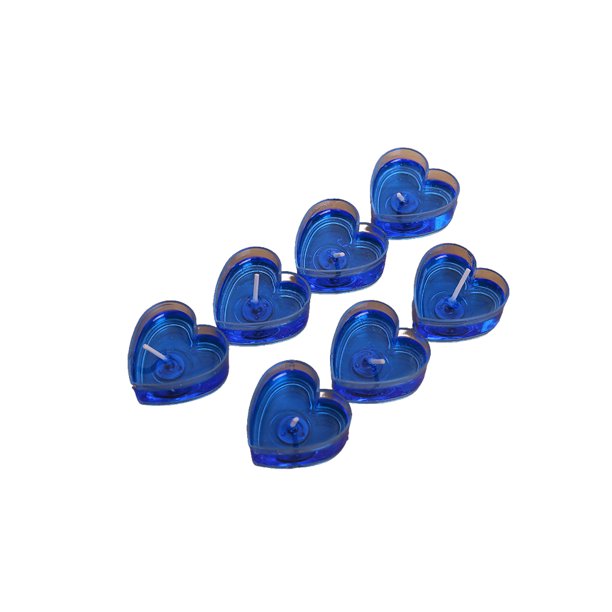 Kearding Paquete de 10 velas para tartas, velas de plástico para fiestas, velas de cumpleaños de horas, velas de cumpleaños sin humo para Iluminación navideña Azul