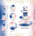 thumbnail image 4 of 2 Set 3-Tier Gender Reveal Cardboard Cupcake Stand Party Decorations Cupcake Stand Dessert Holder Stand for Kids Boys Bbay Shower Gender Reveal Birthday Party Supplies, 4 of 5