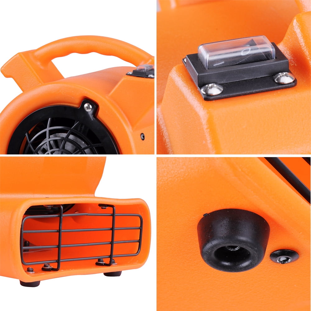 1400RPM Air Mover Blower Carpet Dryer 349CFM Floor Drying Industrial Fan CE