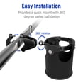 thumbnail image 2 of Portavasos de moto LEXIN C3 para Harley Davidson negro, 2 of 5