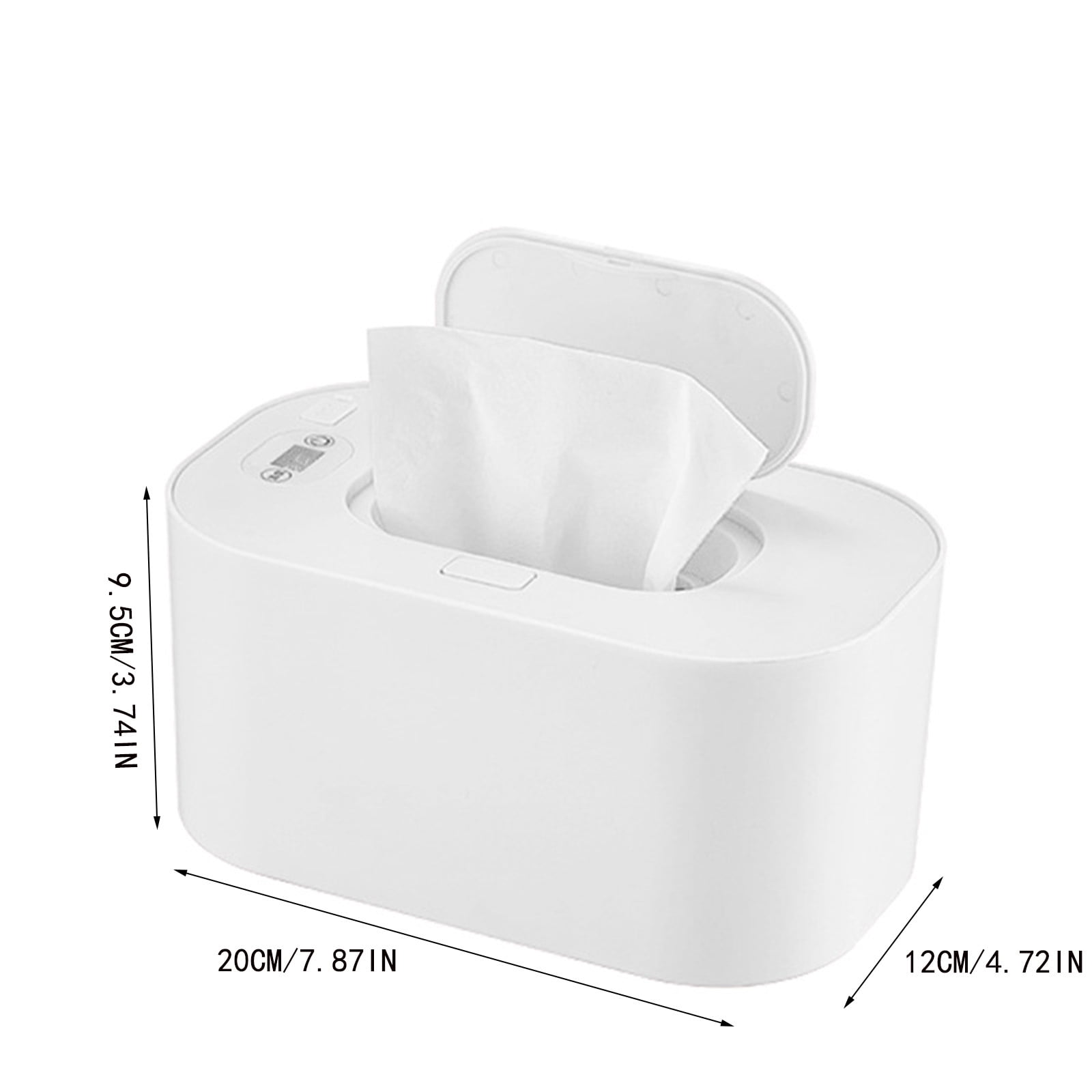 HengDidi USB-Powered Adjustable Warm Wipes Dispenser Box LCD Temperature Control from 104℉ to 140℉