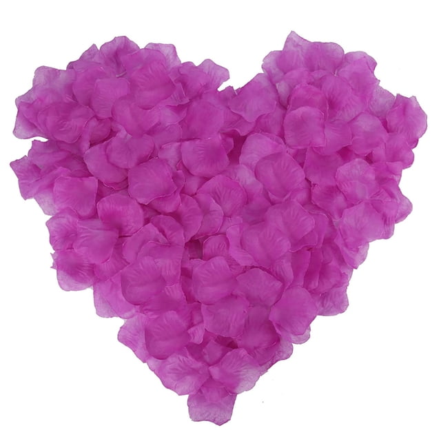 Laklulu 1200 piezas de pétalos de rosa artificiales, pétalos de flores no tejidos para decoración romántica, de bodas, fiestas y del día de San Valentín