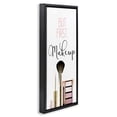 thumbnail image 3 of Stupell Industries First Makeup Modern Beauty Beauty & Fashion Painting Black Floater Framed Canvas Art Print Wall Art, 15 x 31, 3 of 9