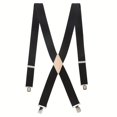 thumbnail image 4 of FNNMNNR Men‘s Wide Plain Color Suspenders  Retro Best Man Gift, 4 of 7