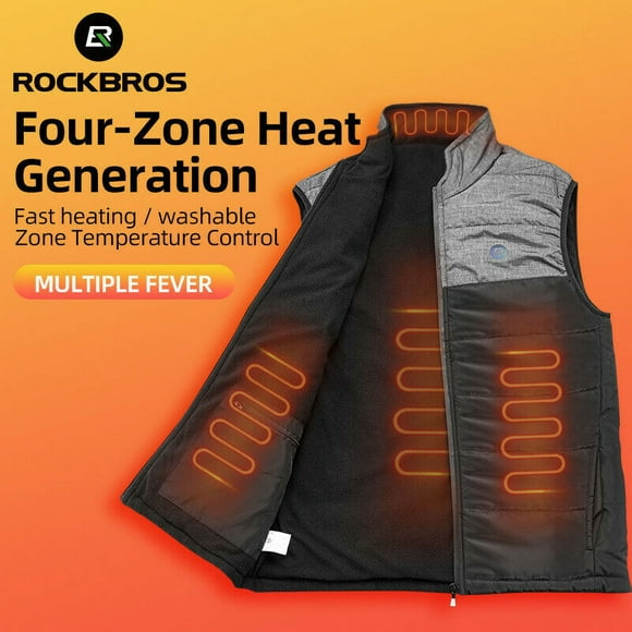 Cycling Jacket USB Charging Electric Heating Vest Washable Bicycle Equipment Men