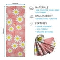 thumbnail image 2 of Pink Daisy Flower Yellow Centers Pattern Hot Yoga Mat Towel Non Slip for Hot Yoga - Quick-Drying Yoga Mat Cover with 4 Corner Pockets with Travel Bag - Hot Yoga Towel Non Slip 70"x26", 2 of 6