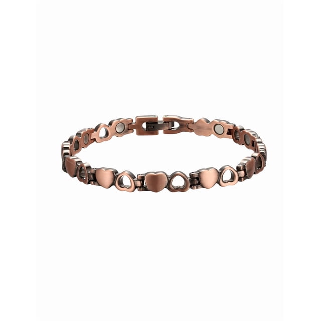 Pulsera Xtellar De Cobre Puro color cafe Mujer Terapia Magnética Para Artritis