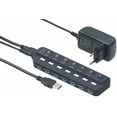 thumbnail image 1 of Conector múltiple USB: concentrador USB 3.0 activo con 7 puertos, conmutables individualmente, fuente de alimentación de 2 A (conmutador USB), 1 of 6
