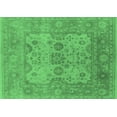 thumbnail image 1 of Ahgly Company Indoor Rectangle Oriental Emerald Green Industrial Area Rugs, 8' x 12', 1 of 4