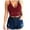Red, variant on Tank Tops with Built in Bras | Camisole Longline Bras for Women Yoga Wirefree Lingerie Comfort Bra Women Tops with Garter Bra Belts Cami | 1 Piece Red XL