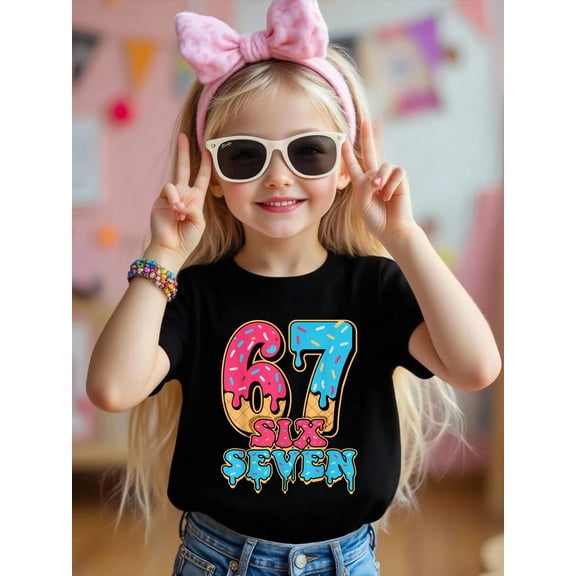 100% Cotton Baseball Drip Number 67 Player Or 67th Birthday Kid T-Shirt Graphic T-shirts for boys and girls