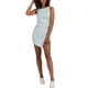 thumbnail image 1 of n:philanthropy Vestido sin mangas asimétrico Bix para mujer, azul, mediano, 1 of 1