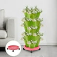 thumbnail image 5 of SSZMDLB under $5 Planting Tray, Movable Tray for Pots, Stackable Planting System Base for Strawberry Containers, Three Dimensional Garden Tool for Balcony Patio Greenhouse, Anti Slip Pad, 5 of 5