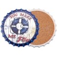 thumbnail image 3 of Drink 4 Pieces Ceramic Absorbent For Drinks,Stone Style Set with Cork Base For Desktop,Housewarming GiFts For Friends, Birthday GiFts, Room ration, Bars, Holiday Parties, 3 of 8