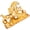 small gold, variant on Two Galloping Running Horses Pair Figurines for Positive Energy Vibrations Sculpture Ornament Home Decors