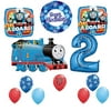 Thomas the Tank Engine Party Supplies Train 2nd Happy Birthday Balloon Set