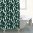 thumbnail image 4 of Green Christmas Tree Pattern Shower Curtain 72"x84" ,Bathroom Decorative Shower Curtains Set with 12 Hooks,Modern Waterproof Washable Shower Curtain, 4 of 6