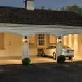 thumbnail image 6 of C Cattleya 19in. 3-Light Motion Sensor & Dusk to Dawn Outdoor Wall Lantern with Seeded Glass and E12 Base Socket, 6 of 8