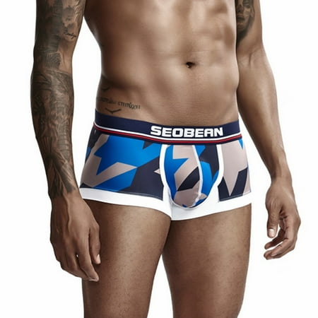 

Knosfe Mens Stretch Pouch Underwear Printed Moisture-Wicking Boxer Briefs XXL