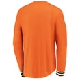thumbnail image 3 of Men's Fanatics Branded Heathered Orange Philadelphia Flyers True Classics Henley Long Sleeve T-Shirt, 3 of 3