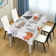 thumbnail image 4 of Yayeee Tablecloths 54" x 72" Rectangle Wrinkle Resistant Party Table Cover, Beige Snow Houses, 4 of 8